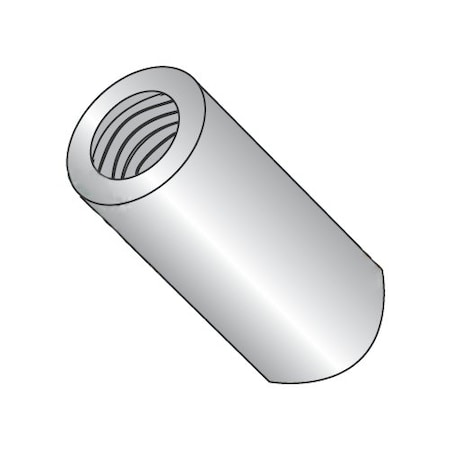 Newport Fasteners Round Standoffs, #4-40 Thrd Sz, 7/8 in Bd L, 18-8 Stainless Steel Plain, 3/16 in OD, 500 PK 982055